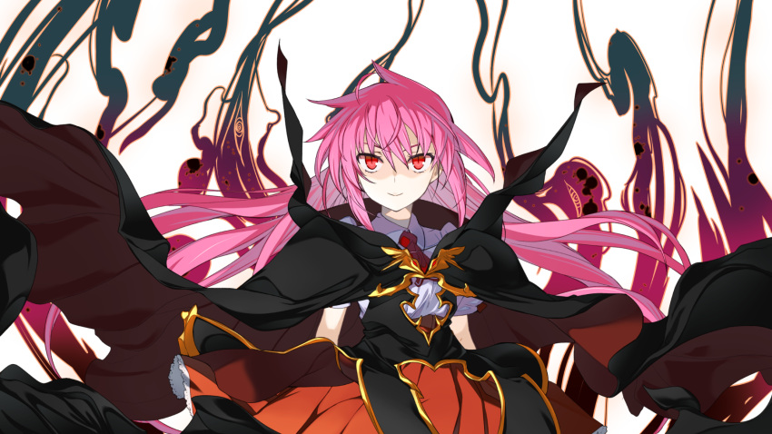 1girl, cloak, collar, highres, kurusu_miki, little_princess_miki, long_hair, looking_at_viewer