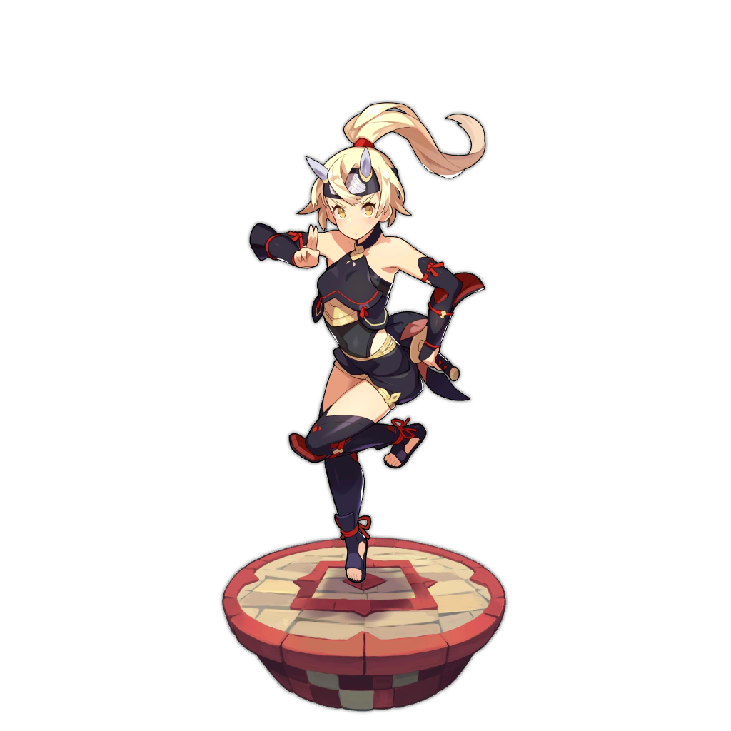 aoi_(dragalia_lost), artist_request, bare_shoulders, breastplate, detached_sleeves, dragalia_lost, gauntlets, headband
