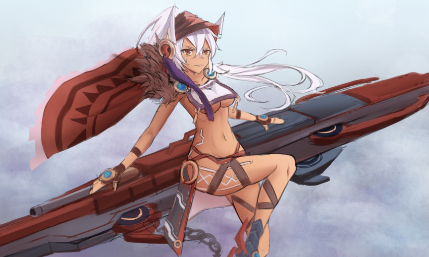 1girl, absurdres, azur_lane, bodypaint, breasts, brown_eyes, cape, chains