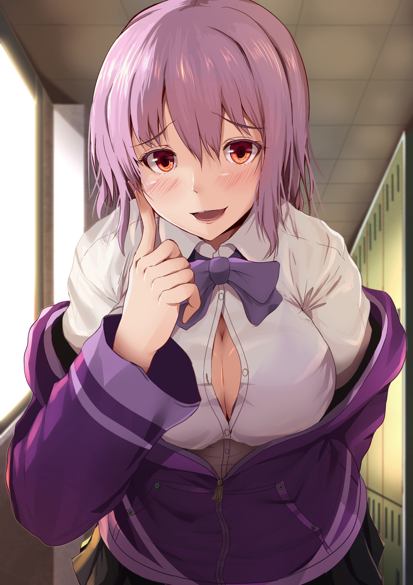1girl, bangs, black_bra, black_skirt, blush, bow, bra, bralines