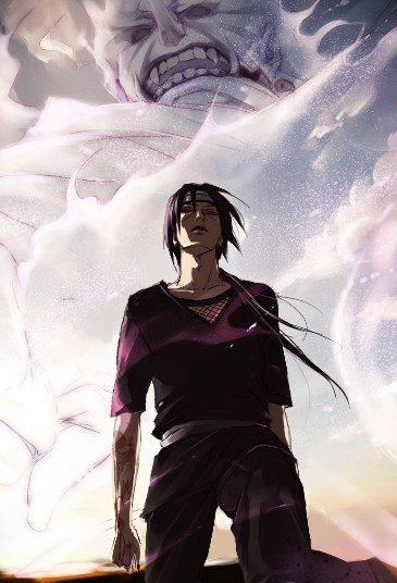 lily_(artist), mangekyou, naruto, sharingan, susano, uchiha_itachi