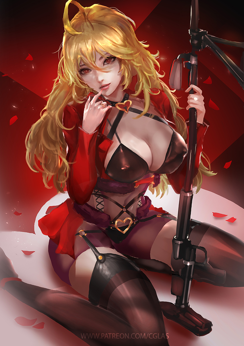 1girl, ahoge, bangs, black_bikini_top, blonde_hair, bodysuit, breasts, brown_eyes