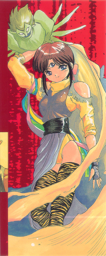 brown_hair, fingerless_gloves, gloves, parvati, parvati_iv, takada_yuuzou, takuhi, thigh-highs