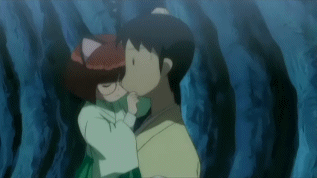 animated, animated_gif, gif, glasses, japanese_clothes, lowres, midou_kaoru, morioka_kouhei