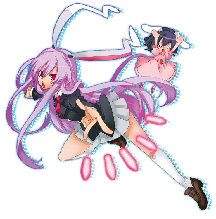 bad_id, blazer, bunny_ears, inaba_tewi, long_hair, purple_hair, rabbit_ears, red_eyes