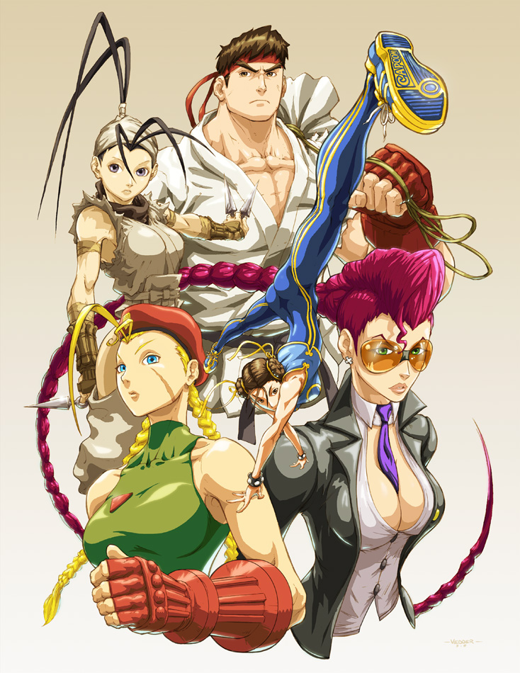 cammy_white, capcom, chun-li, crimson_viper, eric_vedder, hat, ibuki, pompadour