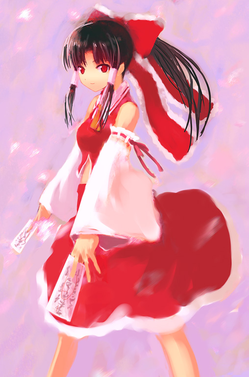 hakurei_reimu, japanese_clothes, miko, ribbon, ribbons, touhou, yasuko_(yg)