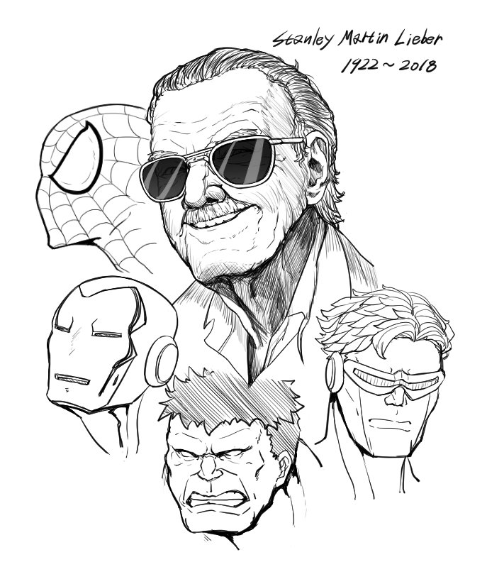 5boys, commentary, creator_connection, cyclops_(x-men), greyscale, hair_slicked_back, hulk, iron_man