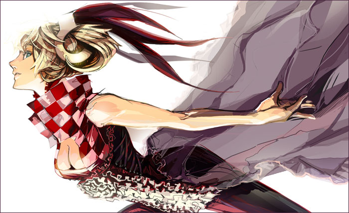breasts, cleavage, dress, fashion, mekameka_shii, original