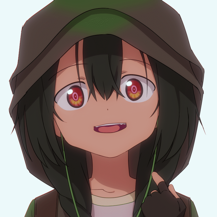 1girl, animated, animated_gif, anoshiras_ii, black_hair, blinking, braid, brown_eyes