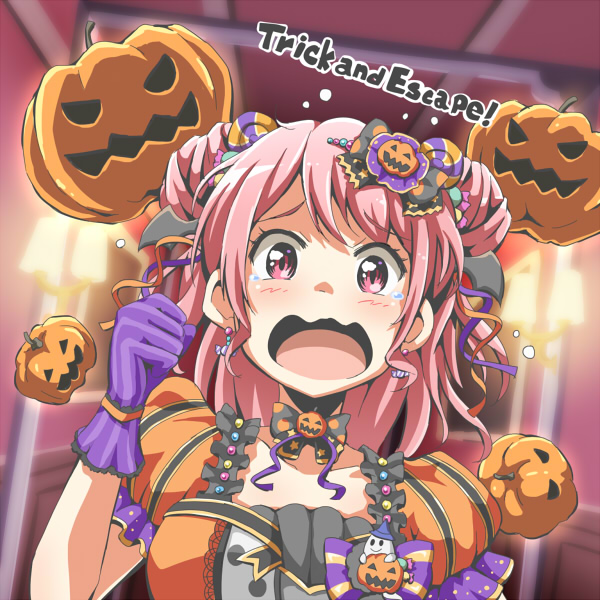 1girl, bang_dream!, bangs, black_neckwear, bow, bowtie, candy, candy_earrings