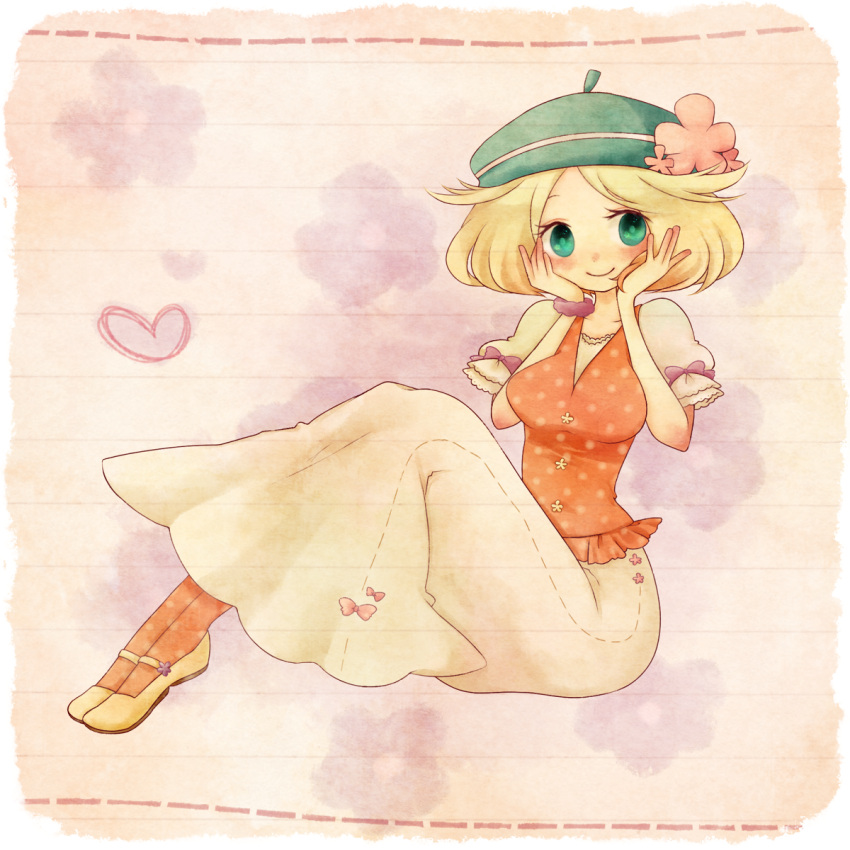 1girl, bel_(pokemon), blonde_hair, blush, breasts, commentary_request, creatures_(company), daijoubu_da_mondai_nai