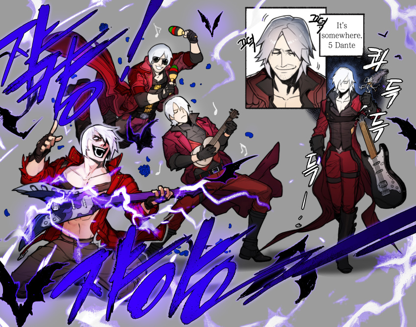 5boys, bat, breaking, broken, coat, dante_(devil_may_cry), devil_may_cry, devil_may_cry_(series)