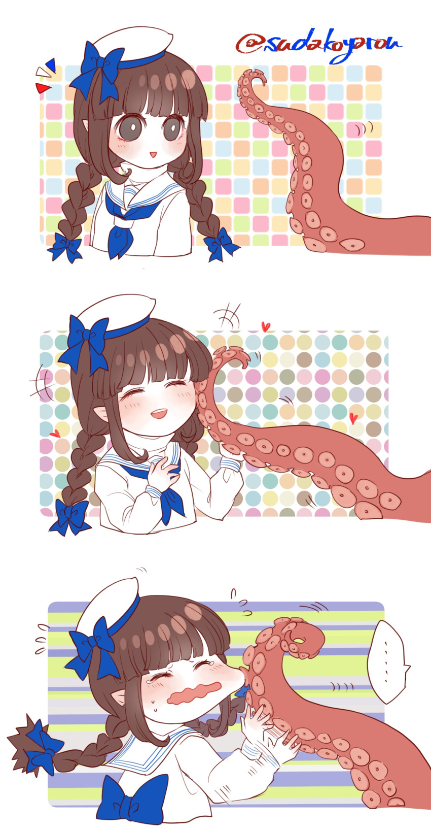 +++, ..., /\/\/\, 1boy, 1girl, 3koma, :d, absurdres