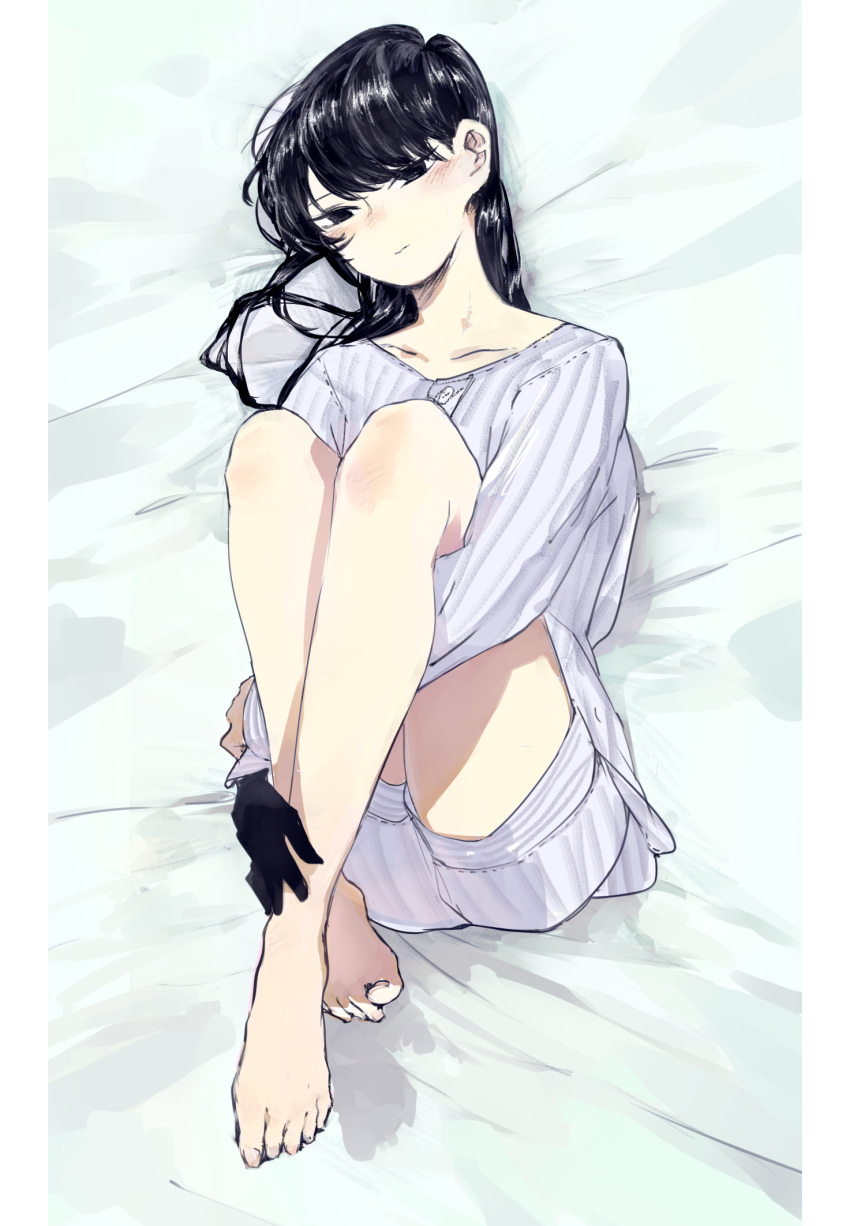 1girl, black_eyes, black_hair, hantasy1, highres, komi-san_wa_komyushou_desu, komi_shouko, long_hair, looking_at_viewer