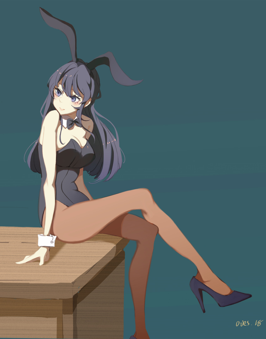 anime_girl, mai_sakurajima, silk_stockings, tagme