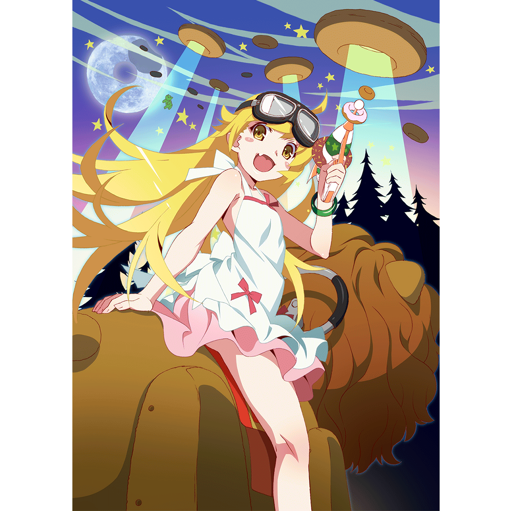 ass, blonde_hair, blush, blush_stickers, bow, bowtie, doughnut, dress
