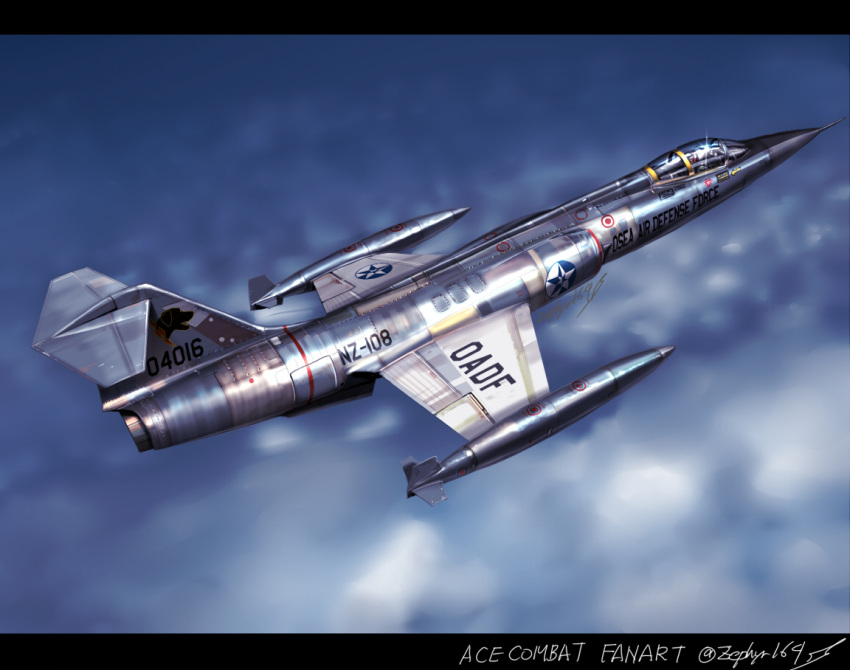 ace_combat, aircraft, airplane, clouds, commentary, commentary_request, f-104_starfighter, fighter_jet