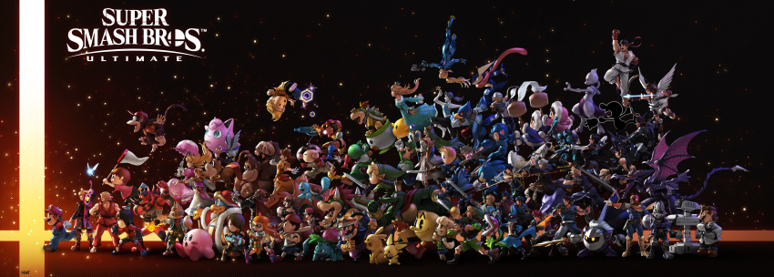 6+boys, 6+girls, :d, :o, absolutely_everyone, absurdres, angel_wings, arm_cannon