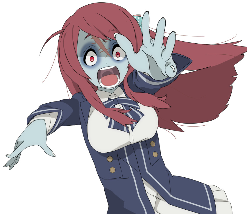 1girl, ahoge, bandage, bow, eyebrows_visible_through_hair, forehead_scar, hair_bow, hair_ornament
