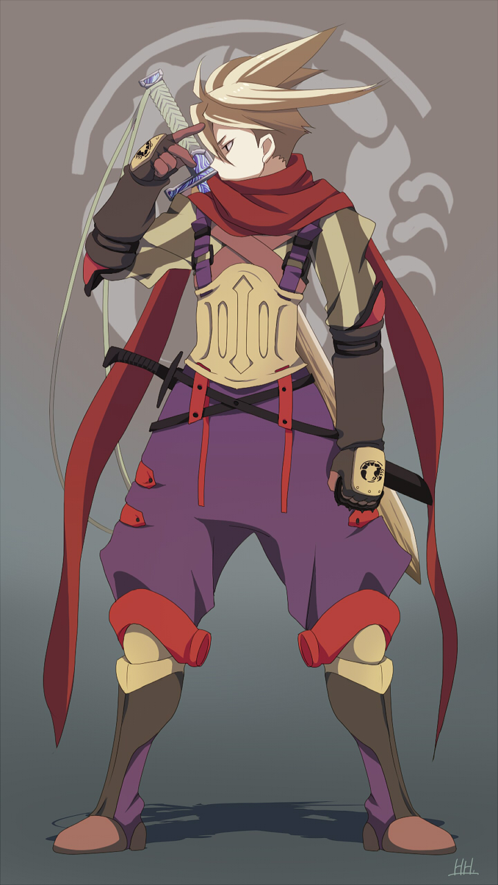 1boy, blonde_hair, commentary_request, gloves, highres, hira_taira, johan, saga