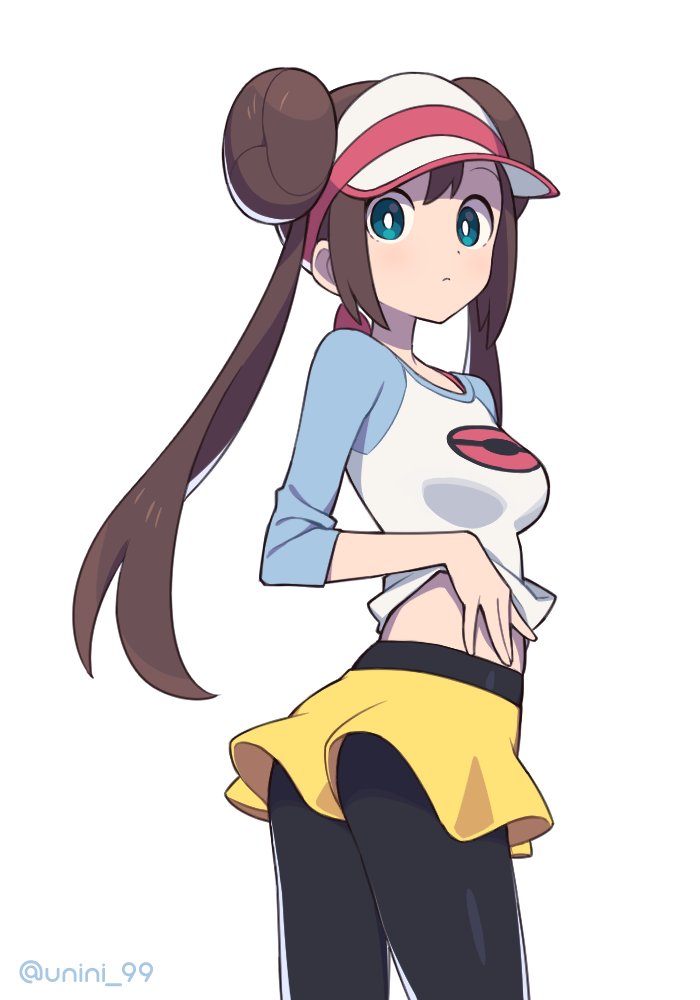 1girl, agata_(agatha), bangs, black_legwear, blue_eyes, breasts, bright_pupils, brown_hair