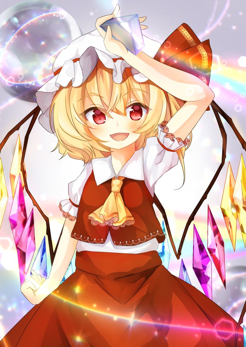 1girl, absurdres, arm_above_head, arm_at_side, backlighting, blonde_hair, bubble, commentary_request