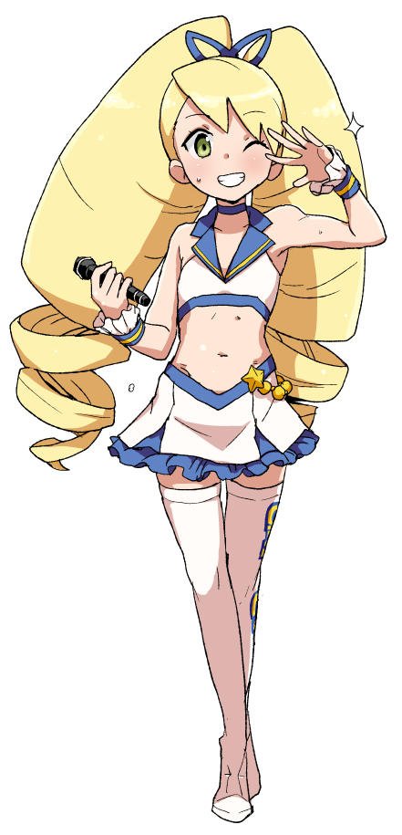 1girl, bare_arms, bare_shoulders, big_hair, blonde_hair, blush, bracelet, capcom