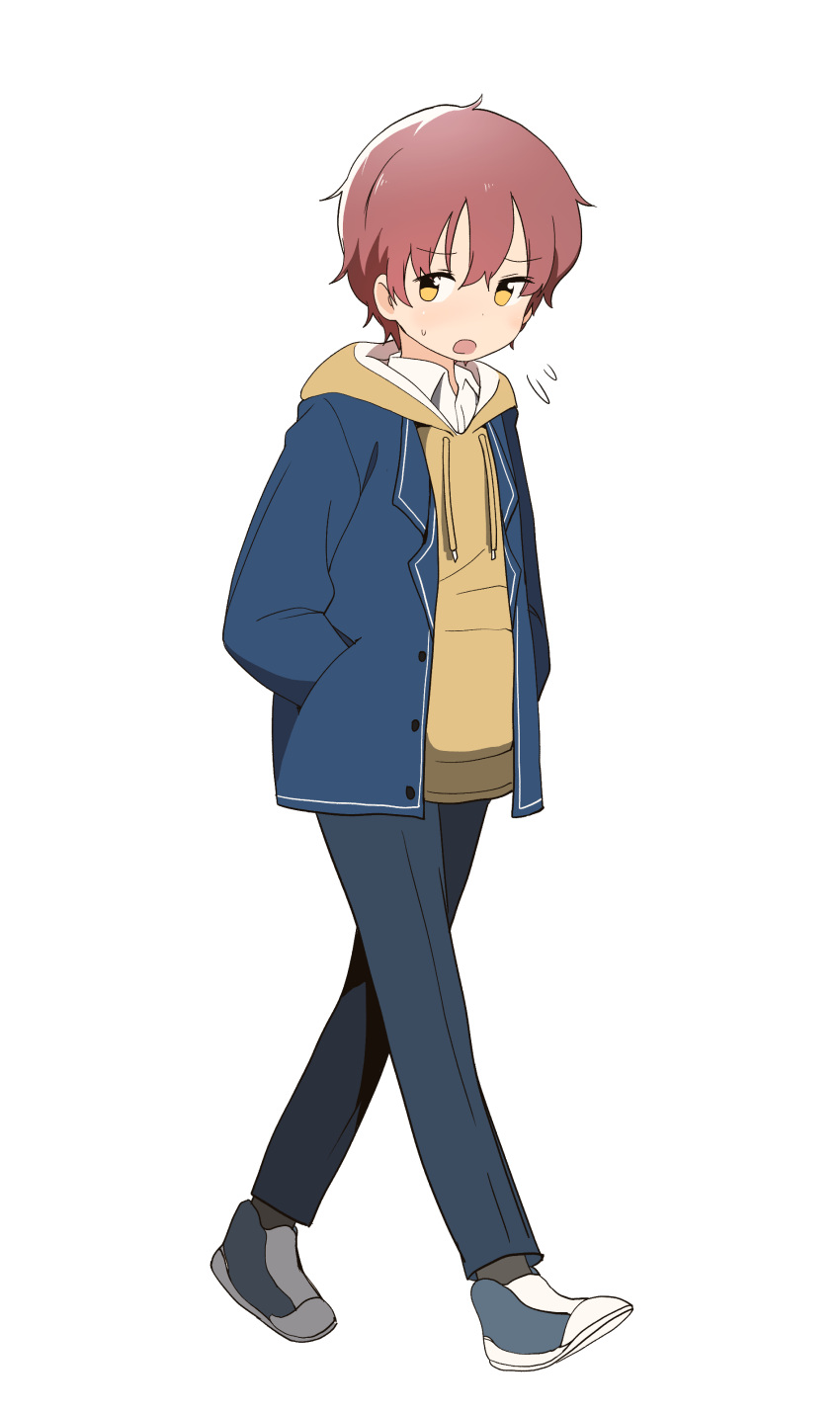 1boy, absurdres, blazer, blush, bural_chingu, full_body, han_yul, highres