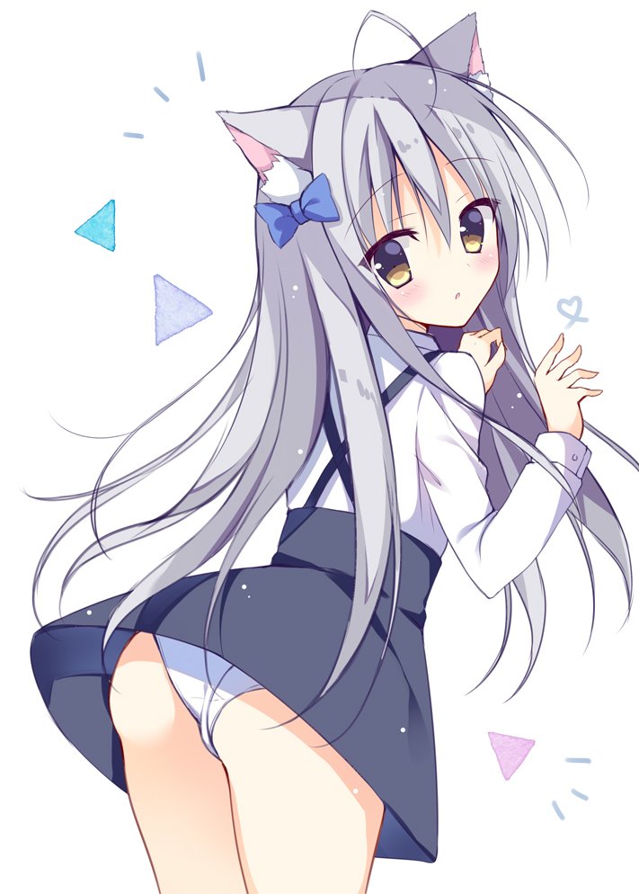 1girl, animal_ear_fluff, animal_ears, bow, cat_ears, commentary_request, hair_bow, izuminanase