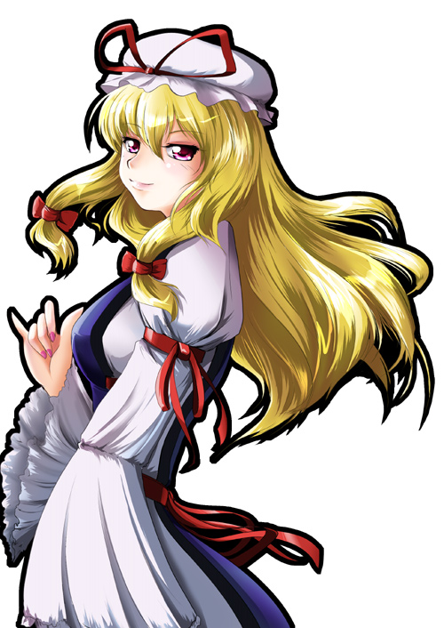 hat, kanduki_yuu, kanzuki_yuu, long_hair, ribbon, touhou, yakumo_yukari