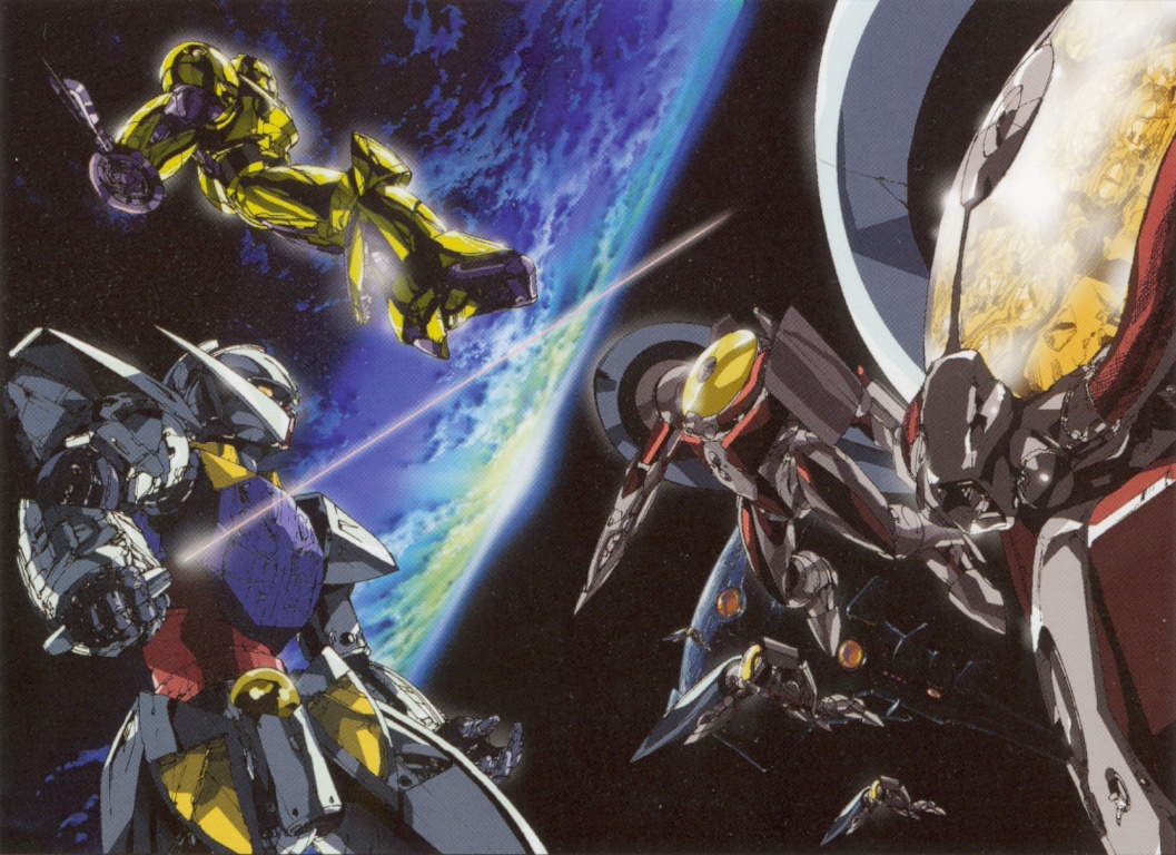 gundam, mahiroo, mecha, official_art, sumo_(mobile_suit), sword, turn_a_gundam, turn_a_gundam_(mobile_suit), weapon