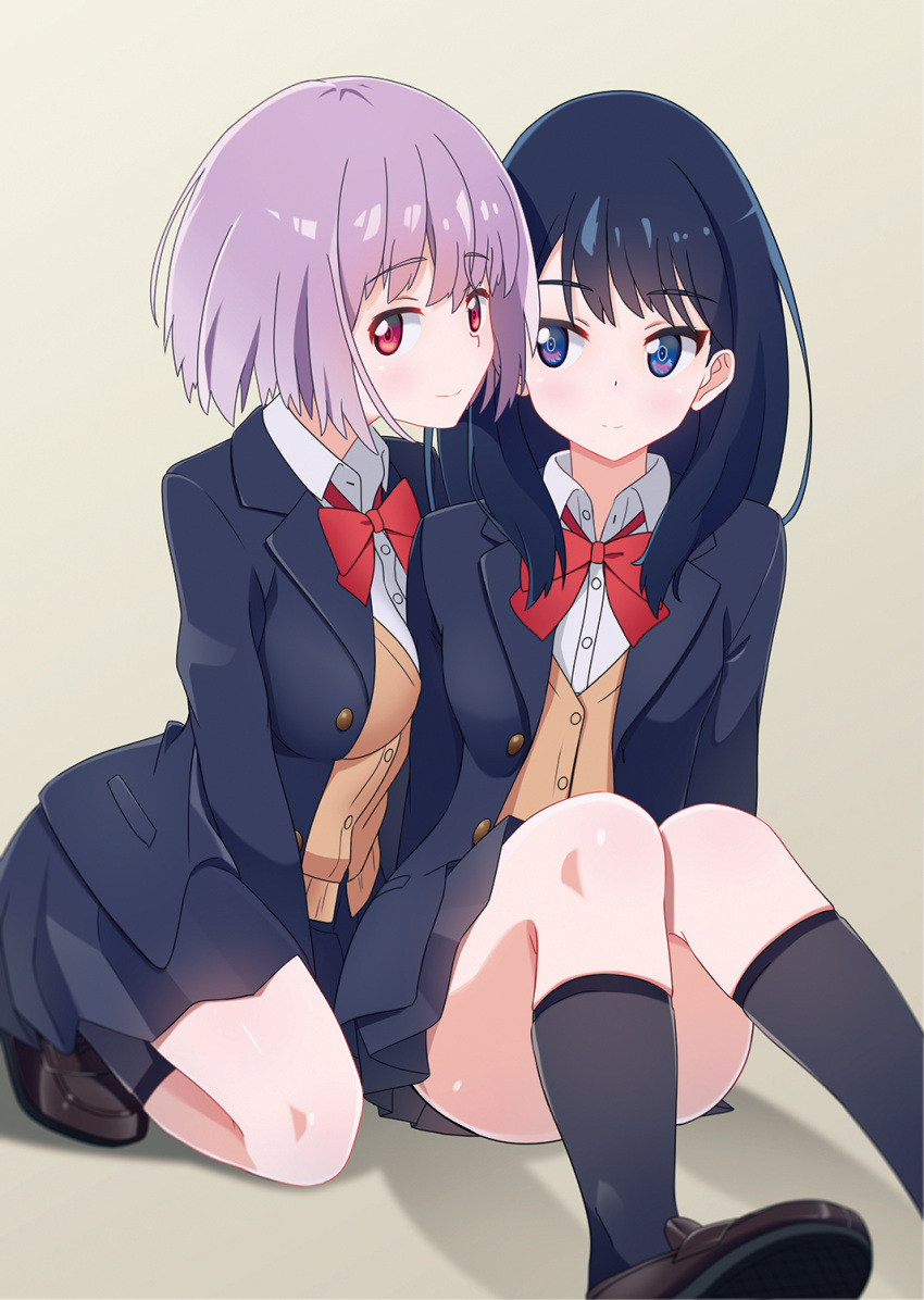 1girl, black_legwear, highres, kneehighs, nraib, shinjou_akane, ssss.gridman, takarada_rikka