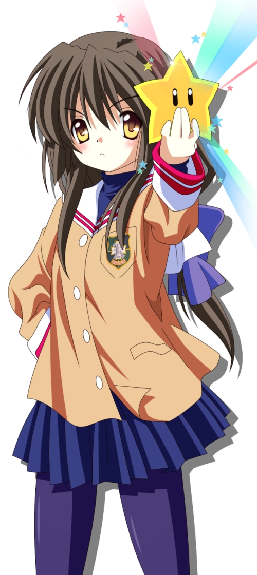 ibuki_fuuko, pantyhose, ribbon, ribbons, rindou_(awoshakushi), rindou_(pixiv19355), school_uniform, serafuku
