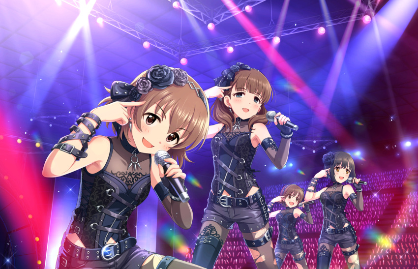 blush, brow_hair, brown_eyes, dress, group, hinako_kita, idolmaster, idolmaster_cinderella_girls