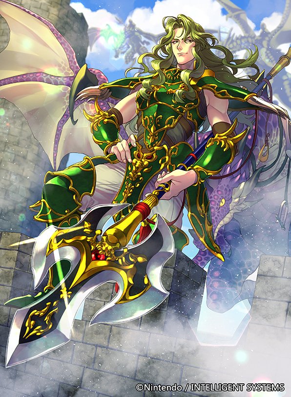 1boy, armor, brick_wall, castle, commentary_request, dragon, dragon_riding, fire_emblem