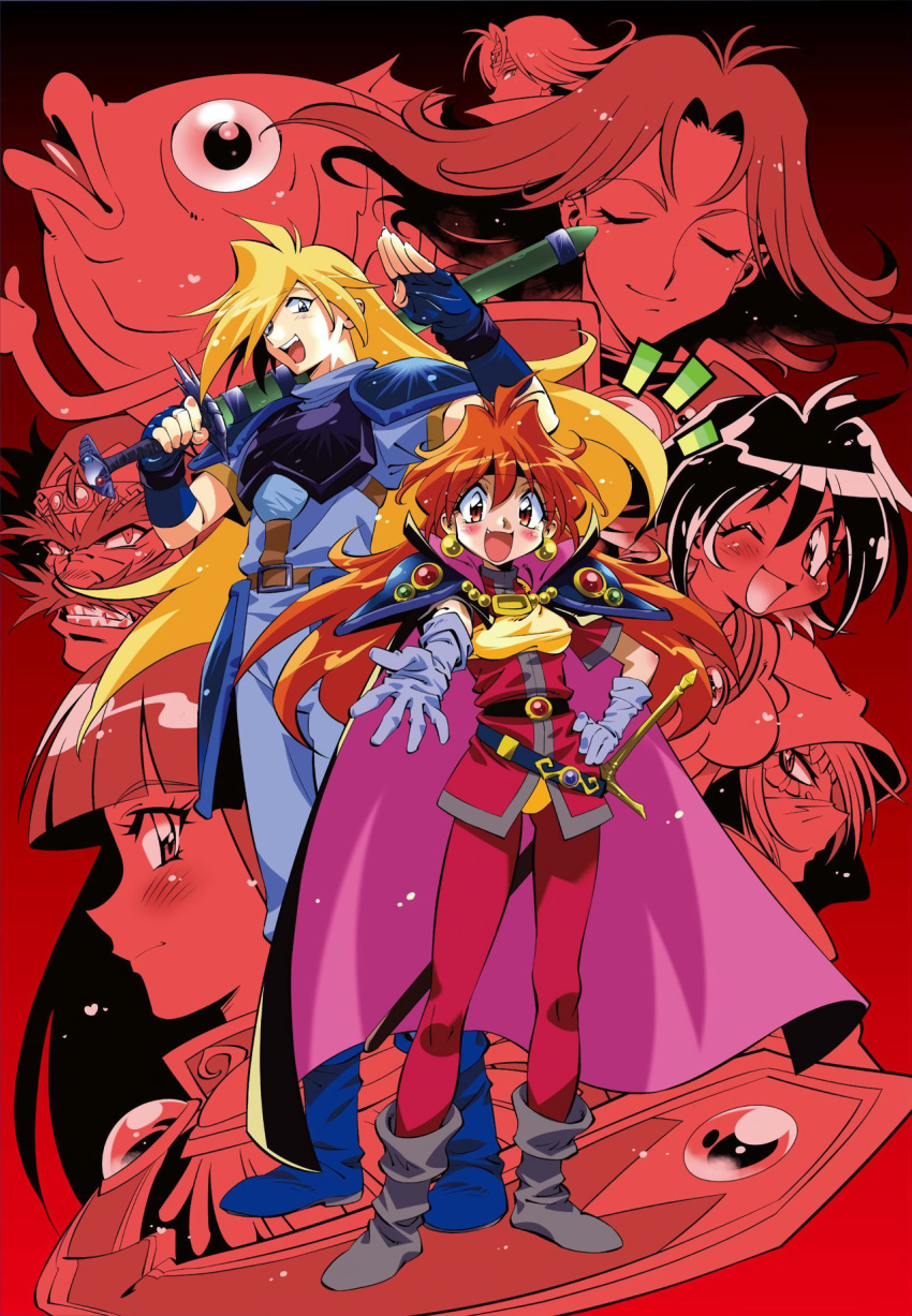 amelia_wil_tesla_seyruun, araizumi_rui, gourry_gabriev, highres, lina_inverse, philionel_el_di_seyruun, slayers, xelloss