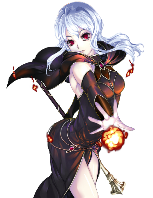 1girl, black_capelet, black_dress, black_sleeves, breasts, capelet, detached_sleeves, dress
