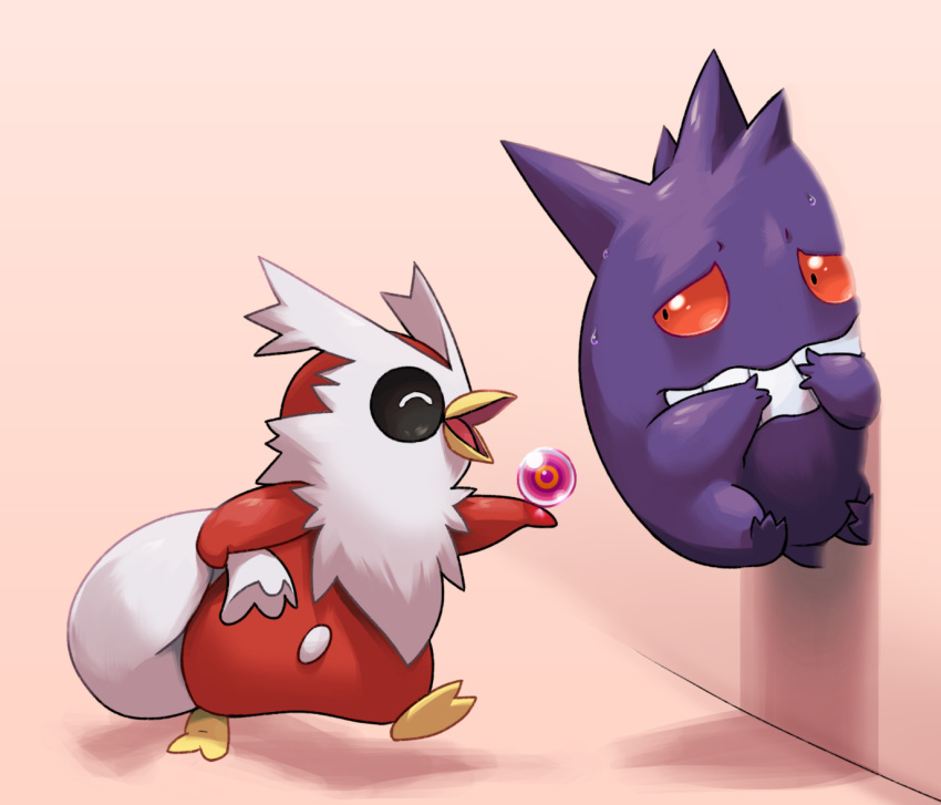 :d, closed_eyes, creatures_(company), delibird, facing_another, game_freak, gen_1_pokemon, gen_2_pokemon