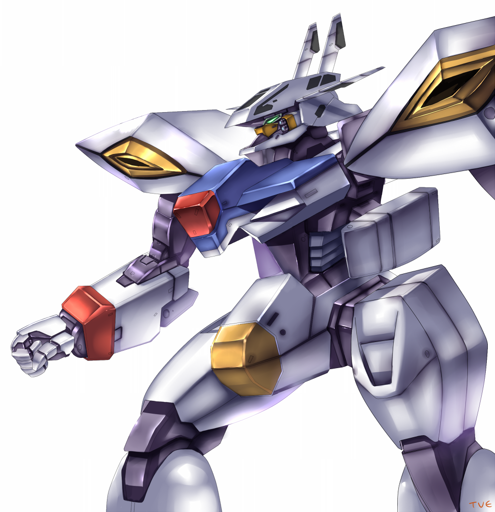 choujikuu_seiki_orguss, mecha, no_humans, official_art, orguss, orguss_02_(mecha), simple_background, solo, vuccha, white_background