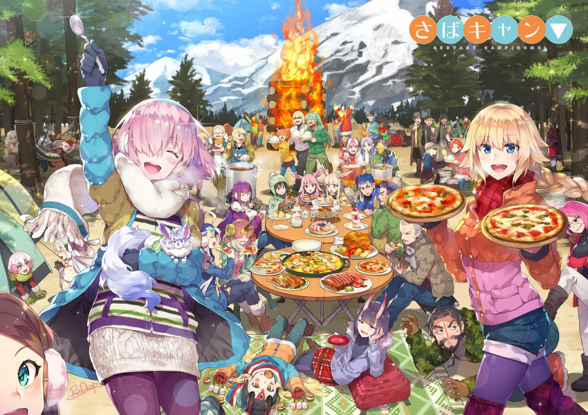 6+boys, 6+girls, animal_ears, artemis_(fate/grand_order), artoria_pendragon_(all), asterios_(fate/grand_order), avicebron_(fate), bangs