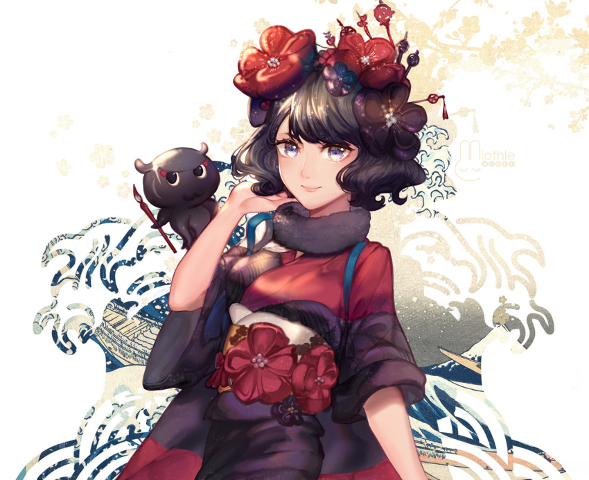 1girl, black_hair, blue_eyes, commentary, commentary_request, english_commentary, fate/grand_order, fate_(series)
