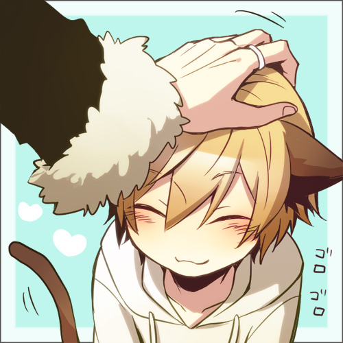 2boys, :3, blush, closed_eyes, durarara!!, heart, hood, hoodie