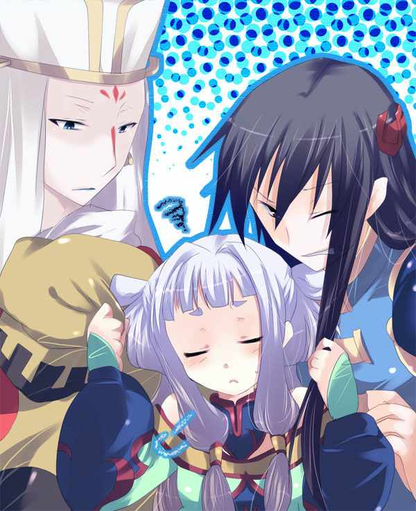 bad_id, black_hair, chinese_clothes, closed_eyes, code_geass, dress, gao_hai, hat