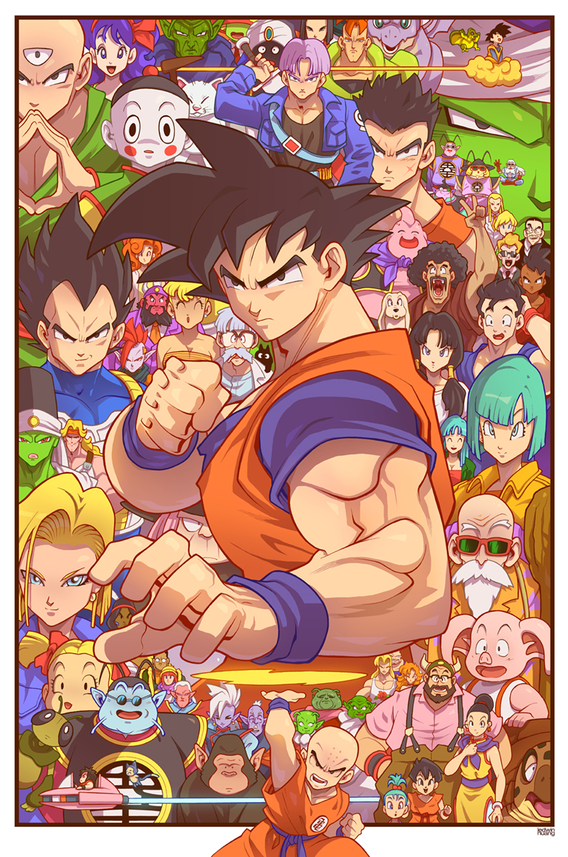 6+boys, 6+girls, :d, android_16, android_17, android_18, bald, bangs