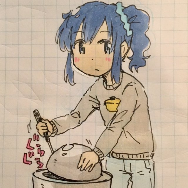 1girl, aikatsu!, aikatsu!_(series), blue_eyes, blue_hair, demon_core, denim, graph_paper