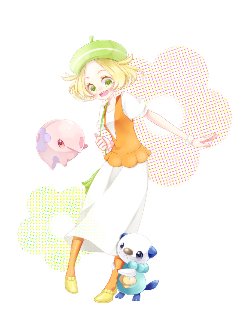 1girl, bel_(pokemon), blonde_hair, breasts, commentary_request, creatures_(company), game_freak, gen_5_pokemon