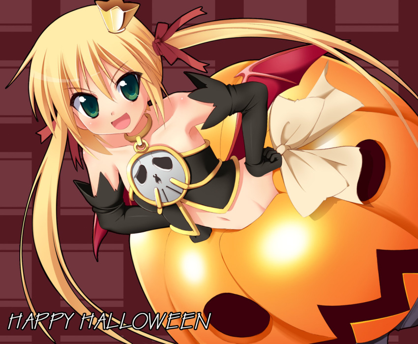 demon_girl, elbow_gloves, gloves, halloween, hayate_no_gotoku!, hoppege, loli, melissa_seraphy, melissa_seraphy_(cosplay), pumpkin, sanzen'in_nagi, sanzenin_nagi, solo, succubus, twintails, waga_mama_capriccio