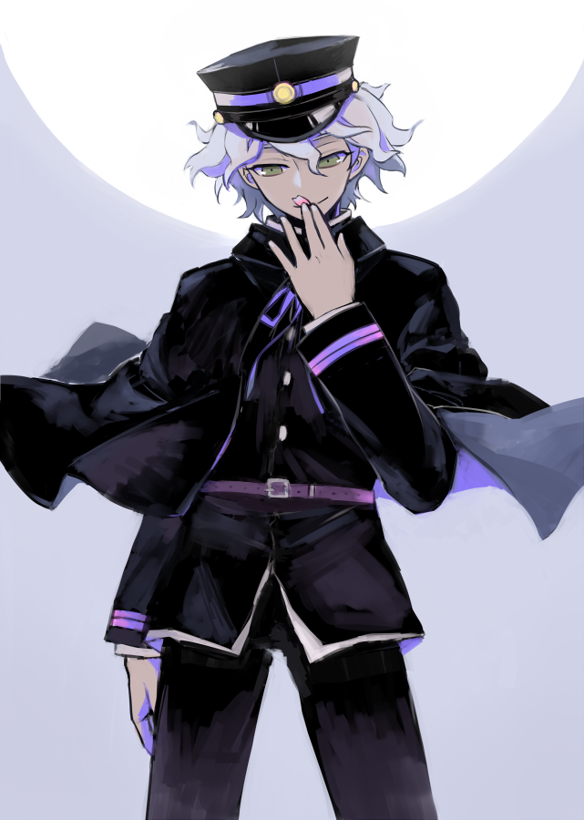 1boy, alternate_costume, belt, black_cape, black_jacket, black_legwear, brown_belt, cape