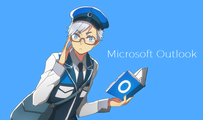 1boy, bag, blue_neckwear, book, copyright_name, glasses, hat, male_focus